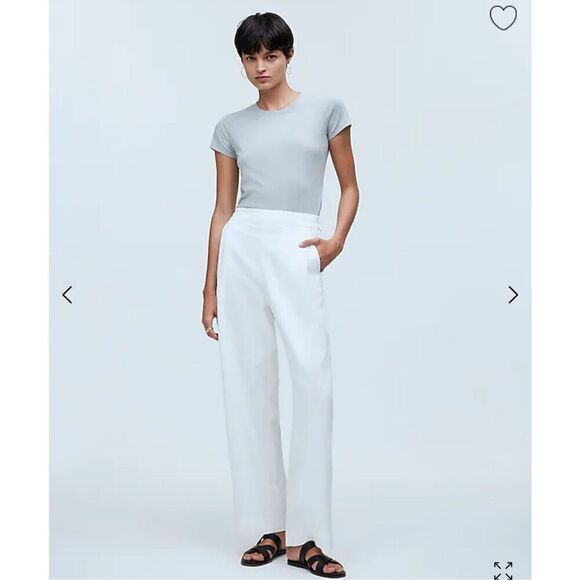 $88 Madewell Pull-On Straight Crop Pant size 4 - Picture 1 of 6